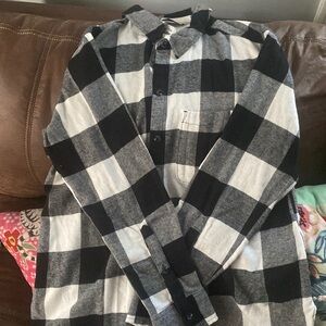 Black and white checkered shirt